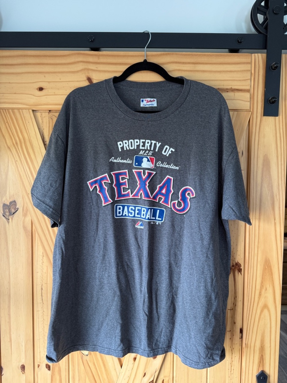 Texas Rangers Baseball MLB Graphic Tee - Gray early 2010's